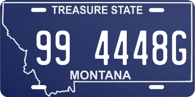 MT license plate 994448G