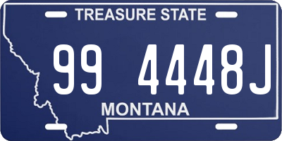 MT license plate 994448J