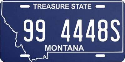 MT license plate 994448S