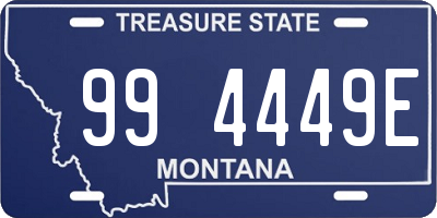 MT license plate 994449E