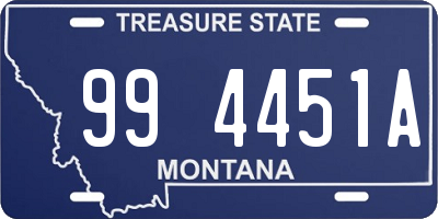 MT license plate 994451A