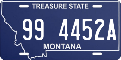 MT license plate 994452A