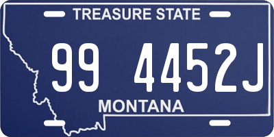 MT license plate 994452J