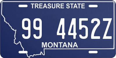 MT license plate 994452Z