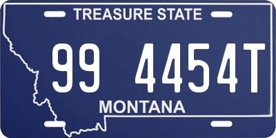 MT license plate 994454T