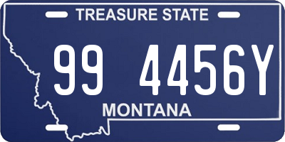 MT license plate 994456Y