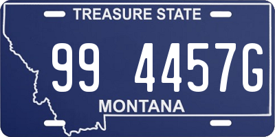 MT license plate 994457G