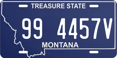 MT license plate 994457V