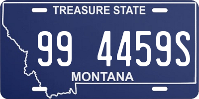 MT license plate 994459S