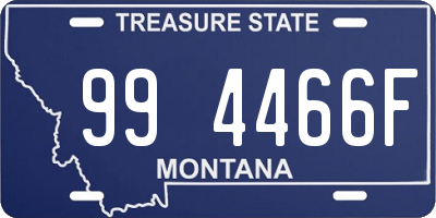 MT license plate 994466F