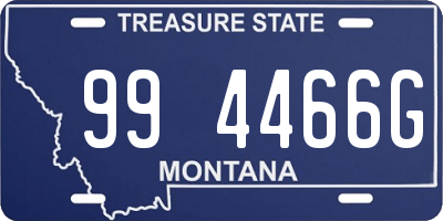 MT license plate 994466G