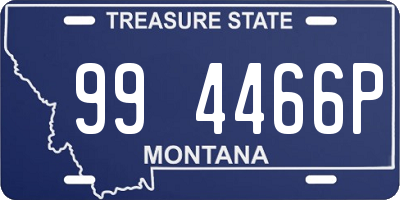 MT license plate 994466P