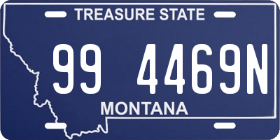 MT license plate 994469N