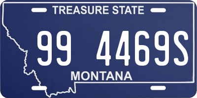 MT license plate 994469S