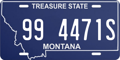 MT license plate 994471S