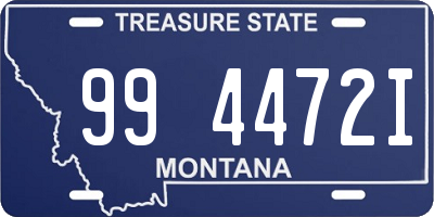 MT license plate 994472I