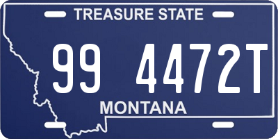 MT license plate 994472T