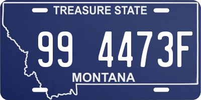 MT license plate 994473F