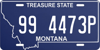 MT license plate 994473P