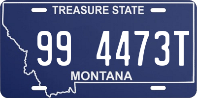 MT license plate 994473T