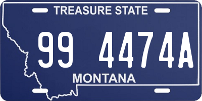 MT license plate 994474A