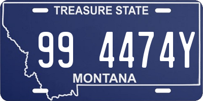 MT license plate 994474Y