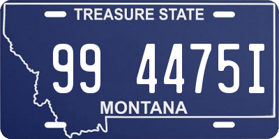 MT license plate 994475I