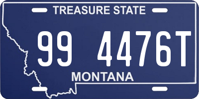 MT license plate 994476T