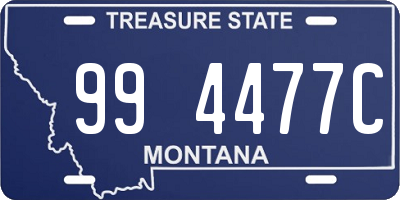 MT license plate 994477C