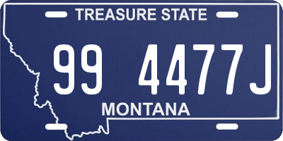 MT license plate 994477J