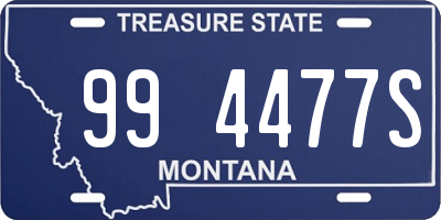 MT license plate 994477S