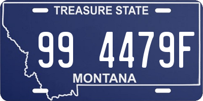 MT license plate 994479F