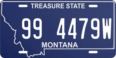 MT license plate 994479W