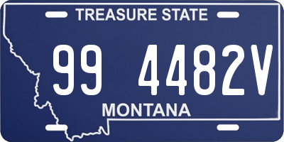 MT license plate 994482V