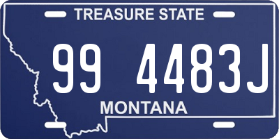 MT license plate 994483J