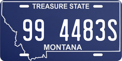 MT license plate 994483S