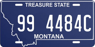 MT license plate 994484C