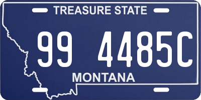 MT license plate 994485C