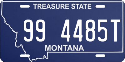 MT license plate 994485T