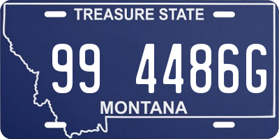 MT license plate 994486G