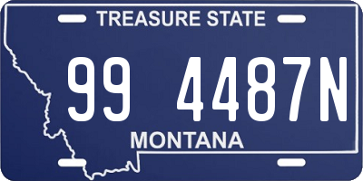 MT license plate 994487N