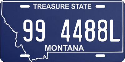 MT license plate 994488L