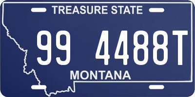 MT license plate 994488T