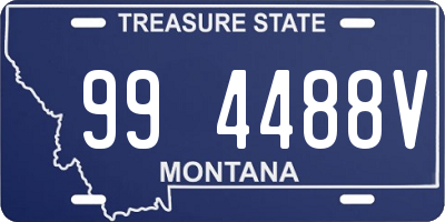 MT license plate 994488V