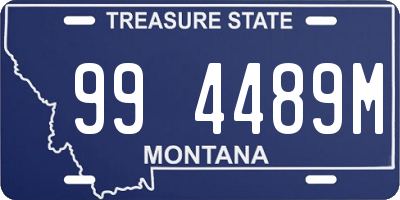 MT license plate 994489M