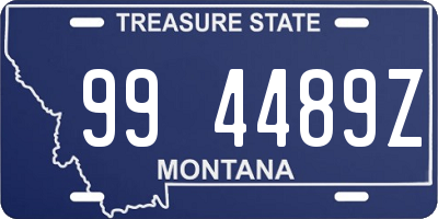 MT license plate 994489Z