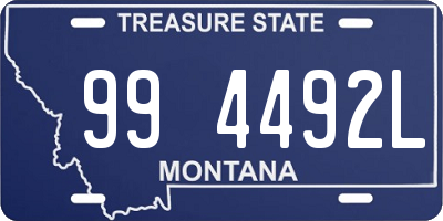 MT license plate 994492L