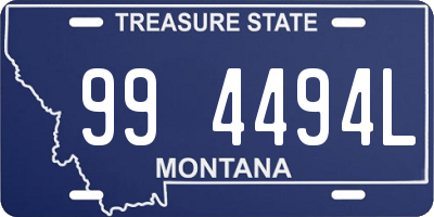 MT license plate 994494L