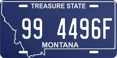 MT license plate 994496F