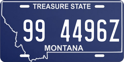 MT license plate 994496Z